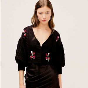 FOR LOVE & LEMONS Amaryllis Cropped Cardigan